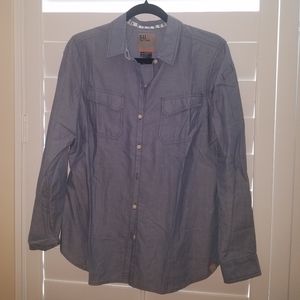 5.11 tactical blue button up shirt